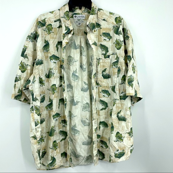 Columbia Other - Columbia Bass Fishing Button up Shirt Sz XL